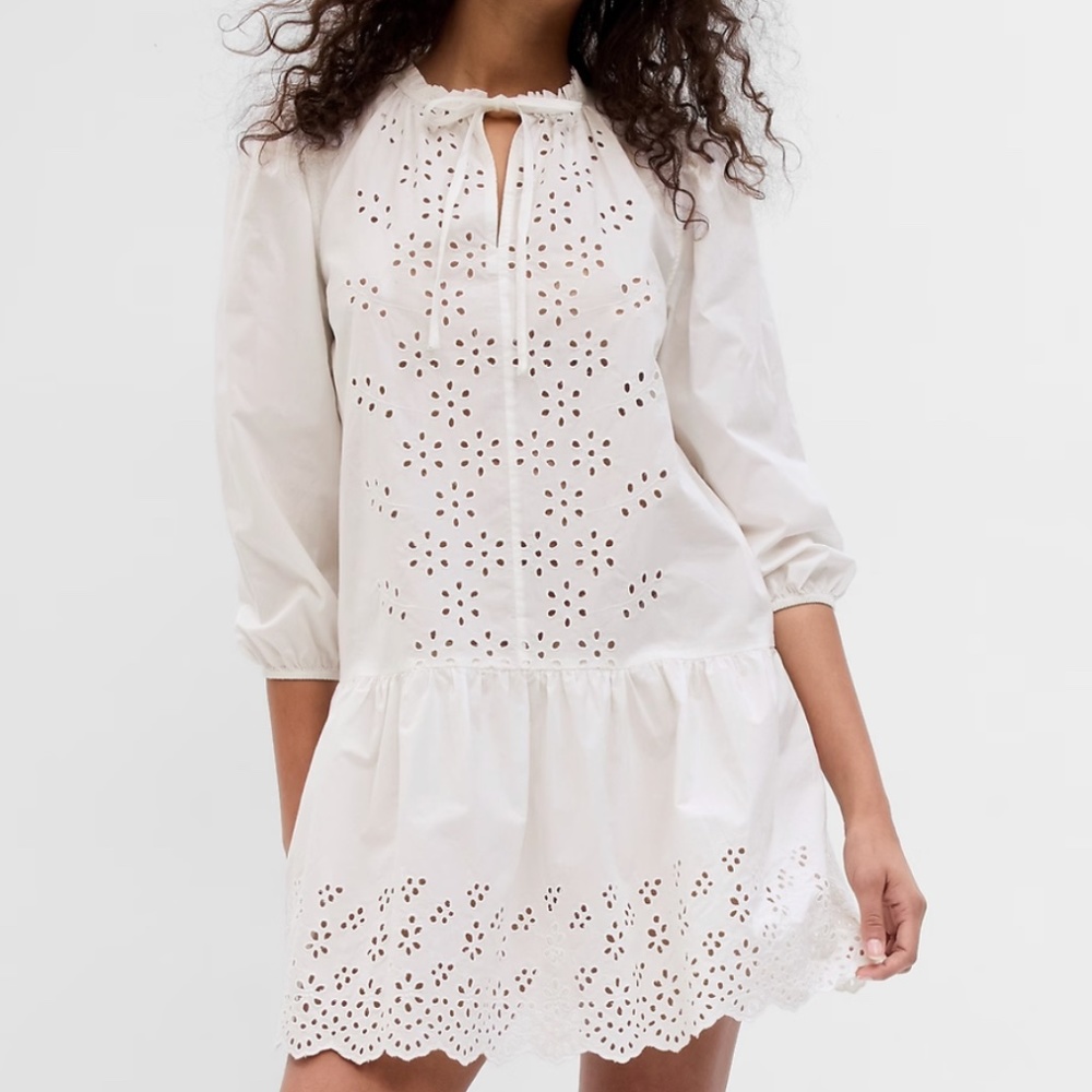 Gap Eyelit Mini Dress